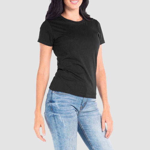 Playera Para Mujer De Algodón Manga Corta