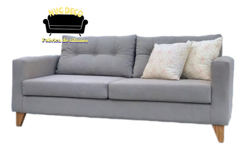 Sillon Sofa Nórdico Escandinavo 1.60 Chenille Premiun 