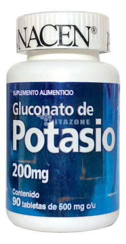 Gluconato De Potasio 90 Tabs 200 Mg Pronacen.