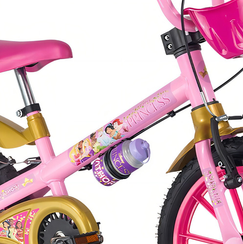 Bicicleta Disney Nathor para niñas y niños de 16 años con llantas Princess