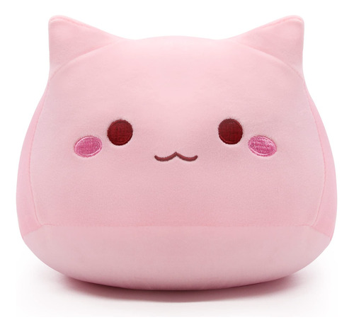 Almohada De Felpa Rosa Para Gatos De 8 Pulgadas, Almohada Su