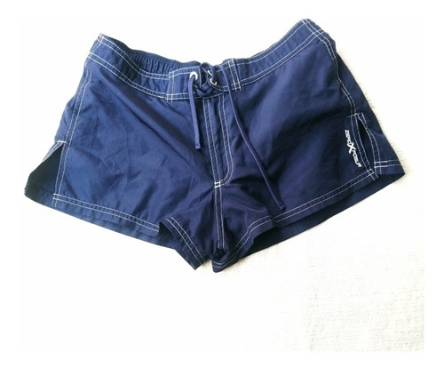 Short Azul Marino Con Bikini Integrado 