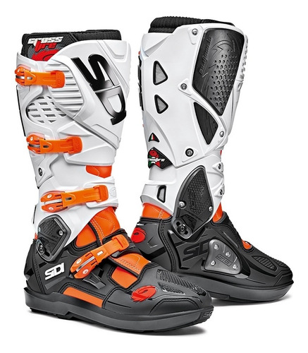 Botas Moto Crossfire 3 Srs Naranja Negro Blanco Sidi Oginal