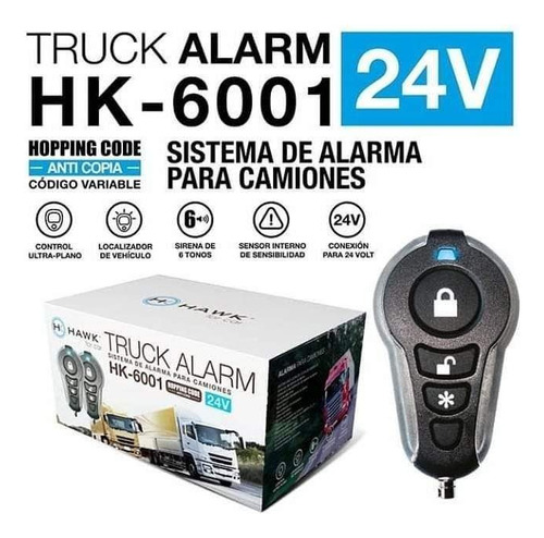 Alarma Hawk 24 Volt Camiones Buses Código Variable