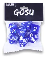 Comprar Dados Dice Set : 7 Dados Glossy Morado Marca Gosu 