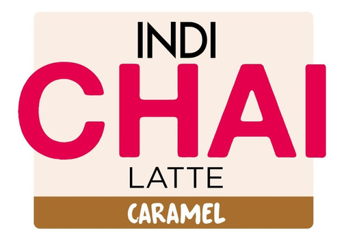 Indi Chai Latte Caramel Bolsa 1 Kg Nuevo!!!