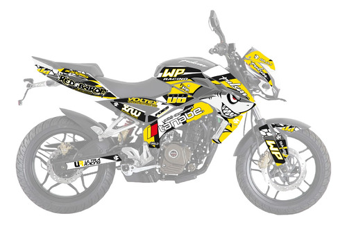 Kit De Graficos Pulsar 200 Ns Shark Listo Para Instalar Ama