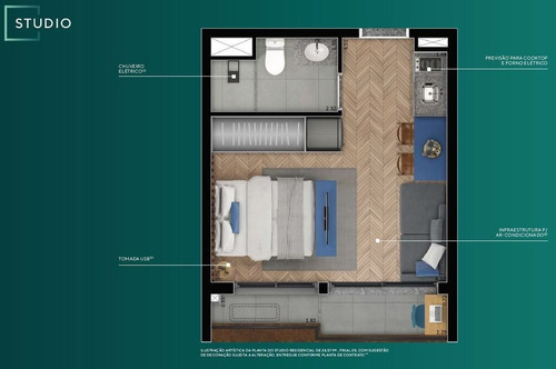 Imagem 16 de 19 de Studio Residencial Para Venda, Campo Limpo, São Paulo - St7069. - St7069-inc