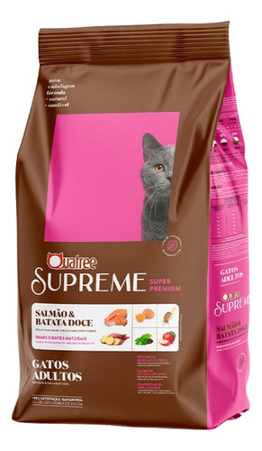 Ração Quatree Supreme Gatos Adultos Salmão E Batata Doce 3kg