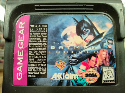Batman Forever Sega Game Gear (Usado)