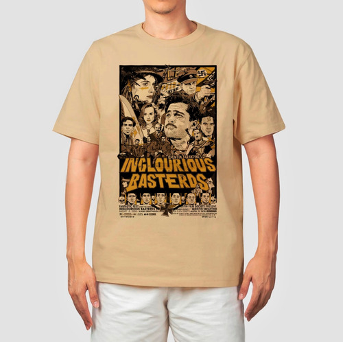 Camiseta Camisa Bastardos Inglórios Aldo Raine Hans Landa Persongens Tarantino Nerd Geek Filme 