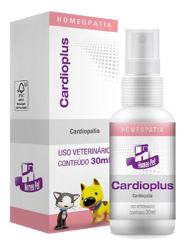 Cardioplus Homeopet Cães E Gatos - 30 Ml - Cardiopatias