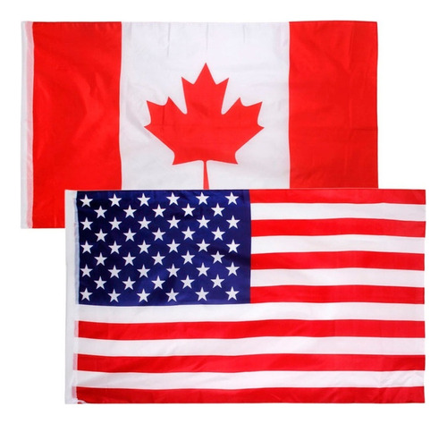 2 Piezas De Bandera De Estados Unidos, Canadá, Canadá,