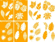 Comprar Stencil Plantas 4 Plantillas 20x30 Deco Stencils P8