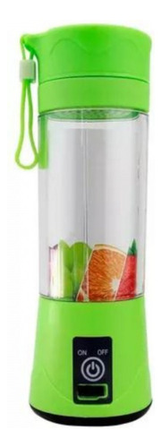 Mini Liquidificador Copo Mixer Elétrico Shake Frutas Batedor Cor Azul-celeste 110v/220v