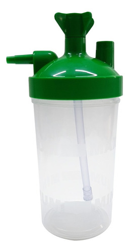 Vaso Humidificador Borboteador Oxigeno Dispensador Burbuja Color Verde