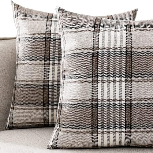 Carrie Home Brown Papely Pillow Covers 18x18 De 2 Almohadas