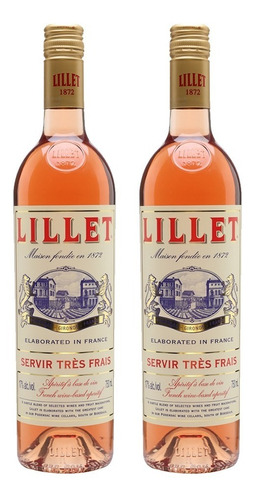 Aperitivo Lillet Rosé X2 Botellas 750 Ml.