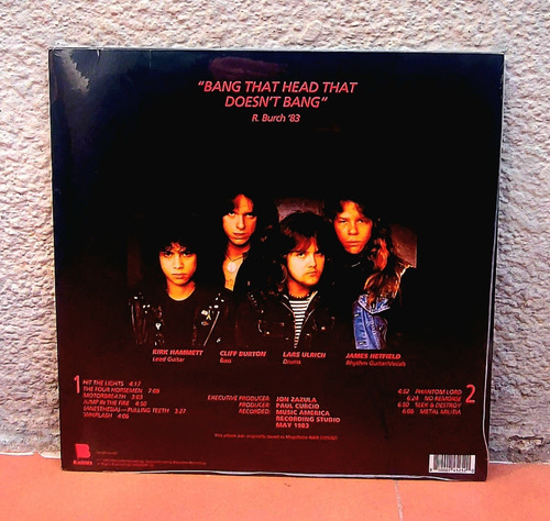 Imagen 3 de 3 de Metallica - Vinilo (kill ' Em All) Nuevo Sellado.