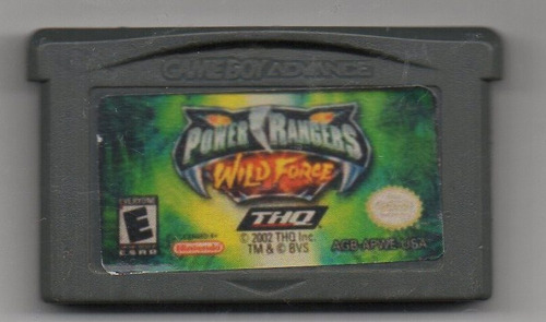 Power Rangers. Wild Force. Gameboy Advance. Generico. Qqb. (Usado)