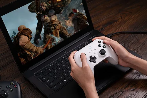 Controlador De Pc Con Cable De 8 Bits - Blanco
