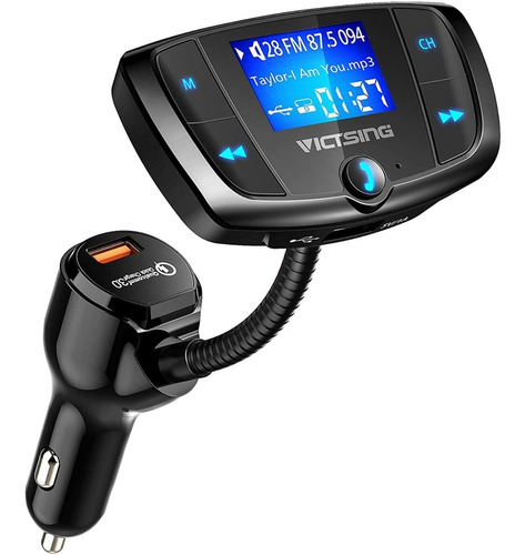 Transmisor Bluetooth Fm Victsing Cargador Dual Autos