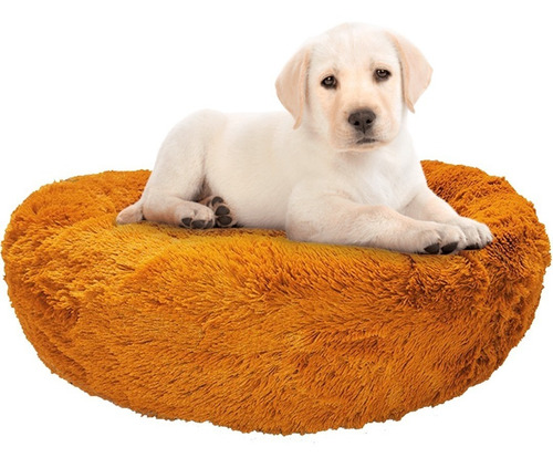 Cama Jumbo Lavable Antiestres Para Perro 100cm Color Cobre