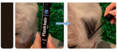 Flash Hair Color Its Mabella Pinta Fios Brancos - Preto 11g