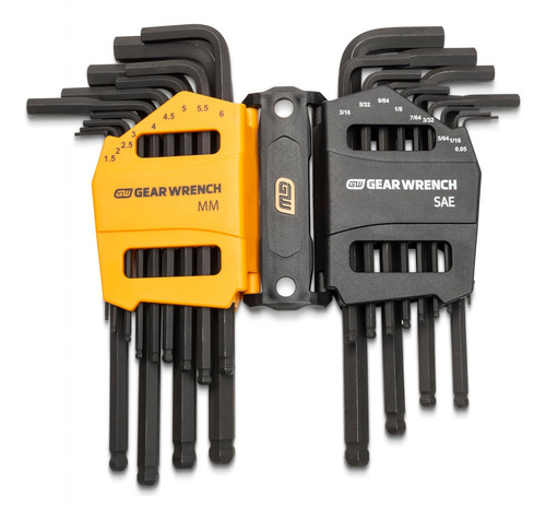 Gearwrench 26 Piezas Sae/metric Ball End Long Arm Hex Key...