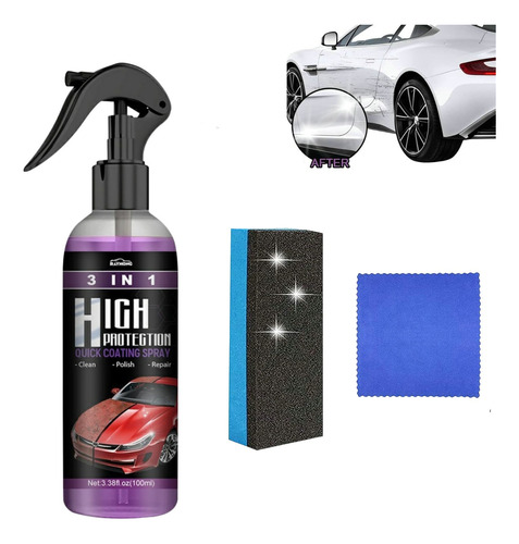 3 En 1 Spray Recubrimiento Rápido For Automóviles D