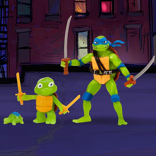 Tortugas Ninja Mutantes Formación De Un Ninja Leonardo Orig.