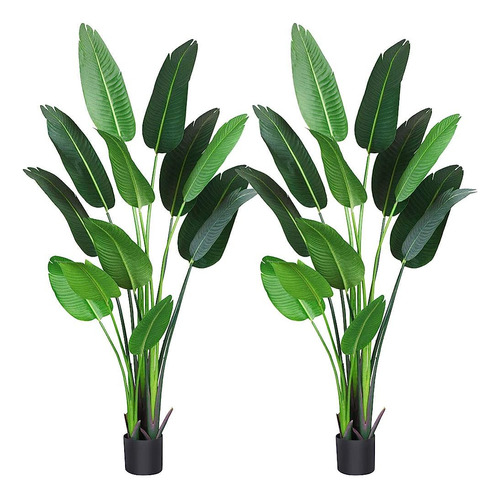 ~? Fopamtri Artificial Bird Of Paradise Plant 6 Pies Fake Pa