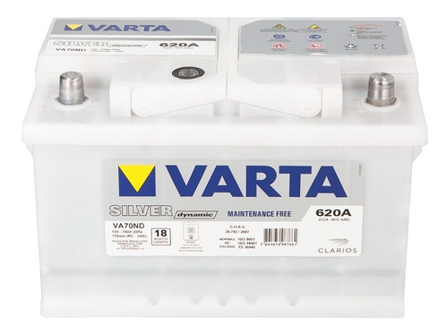 Imagen 1 de 4 de Bateria Varta Silver Va70nd Tipo12x85 308, 408, Symbol, Polo