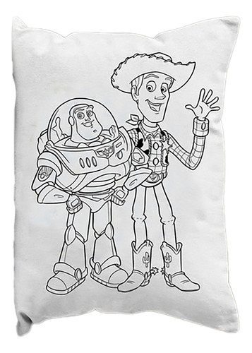 Almohadones Para Pintar - Toy Story - Cumple -souvenirs-10un