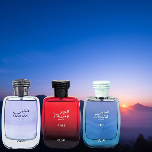 Perfume Rasasi Hawas, Perfume Hawas Ice & Hawas Fire 1