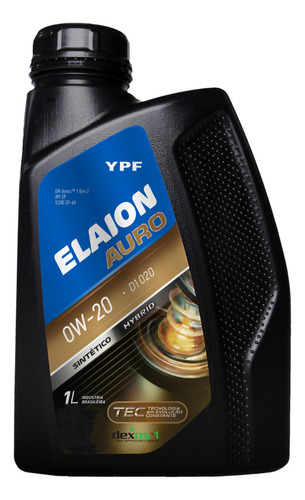 Óleo Ypf Elaion Auro Premium 0w20 100% Sintético Dexos 1 Gm