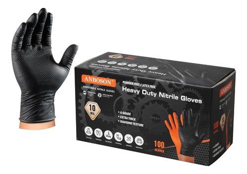 Anboson Guantes De Nitrilo 10 Mil Guantes Desechables De...