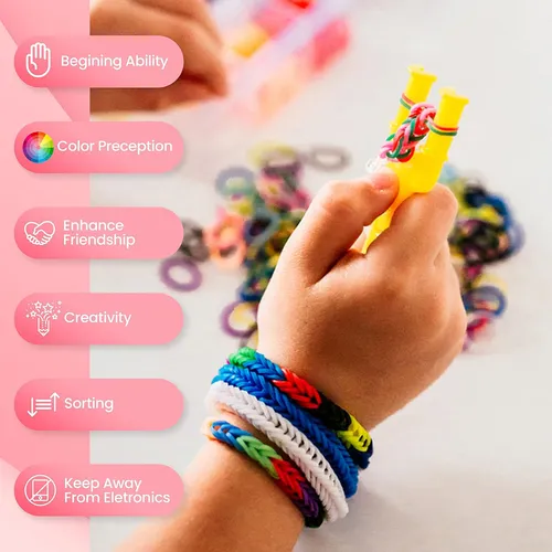 Kit Para Hacer Pulseras Ligas O Bandas Elásticas Niñas