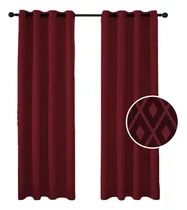 Comprar Cortina Ambiente Jacquard Living 2 Paños C\u002Fpresillas Living