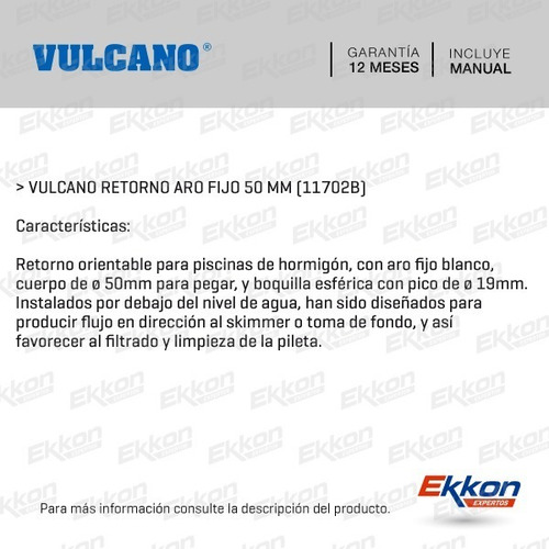 Imagen 4 de 10 de Kit Skimmer Boca Ancha + Toma De Fondo + Retorno Aro Vulcano