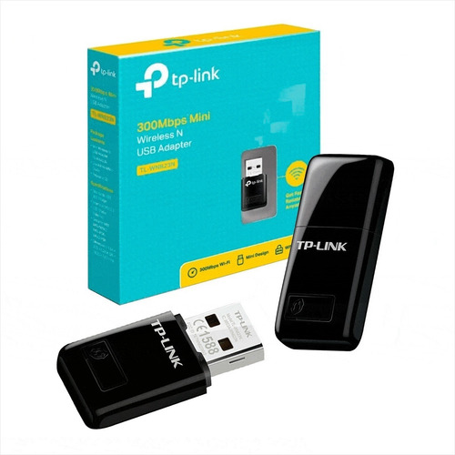 Mini Adaptador Usb Inalámbrico N 300mbps Tp-link Tl-wn823n