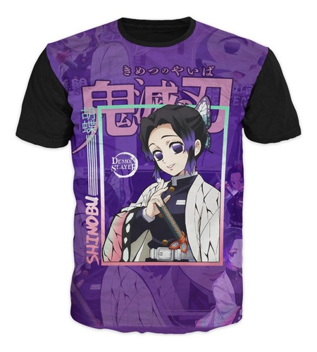 Camiseta Shinobu Kocho Kimetsu No Yaiba Demon Slayer