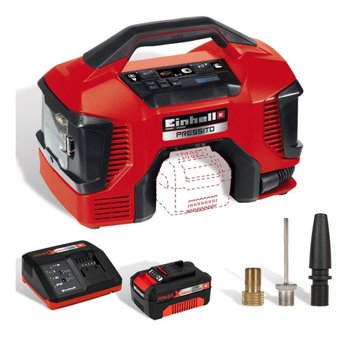 Mini Compresor Portatil Einhell Bateria 18v Y 220v Hibrido