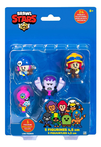 Pack X5 Muñecos Brawl Stars Mini Figura Vulcanita Original