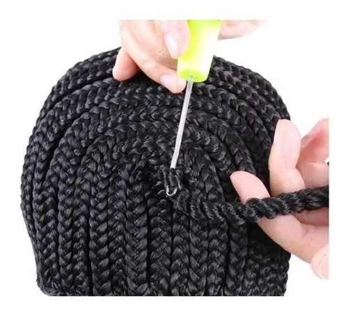 Imagem 3 de 3 de Agulha Para Crochet Braids Trança C/ Trava Gancho 1 Unidade