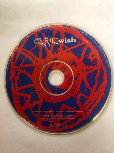 Cd The Cure Wish Sin Carátula