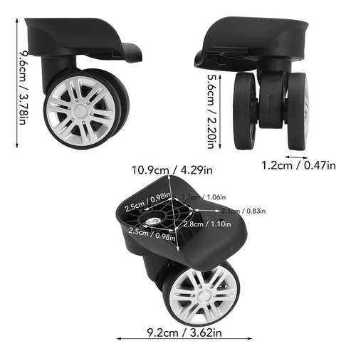 Rueda De Equipaje, 1 Par De Ruedas De Maleta, Universal, Con
