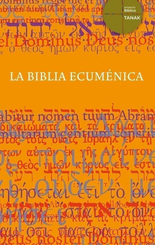 Libro: La Biblia Ecumenica. Vv.aa.. Edelvives