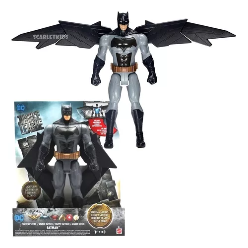 DC Cómics - Batman - Figura articulada electrónica Batman 30 cm con  accesorios y sonidos ㅤ, Dc