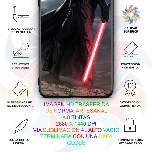 Funda Galaxy A71 Darth Vader Art Star Wars Uso Rudo Tpu/pm